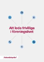 Att leda frivilliga i f&ouml;reningslivet