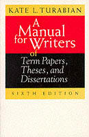 A manual for writers of term papers, theses, and dissertations