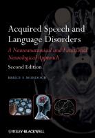 Acquired Speech and Language Disorders, 2nd Edition