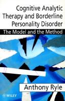 Cognitive analytic therapy and borderline personality disorder - the model