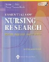Essentials of nursing research - methods, appraisal, and utilization