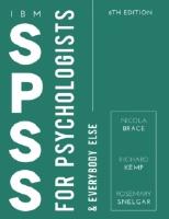 SPSS for Psychologists : And Everybody Else