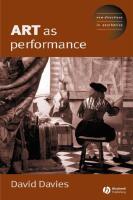 Art as performance