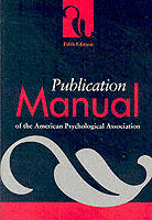 Publication manual of the American Psychological Association