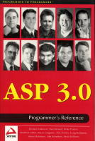 ASP 3.0 programmer's reference
