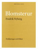 Blomsterur - f&ouml;rklaringar och dikter