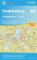 65 Fredriksberg Sverigeserien Topo50 : Skala 1:50 000