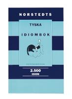Norstedts tyska idiombok - [2.500 idiom]