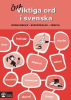 &Ouml;va viktiga ord i svenska