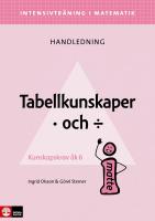 Intensivtr&auml;ning i ma 4-6 Tabellkunskaper multiplikation och division Lhl