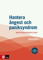 Hantera &aring;ngest och paniksyndrom : arbetsbok