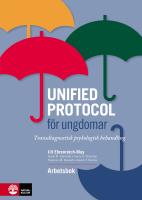 Unified protocol f&ouml;r ungdomar : diagnos&ouml;verskridande psykologisk behandling