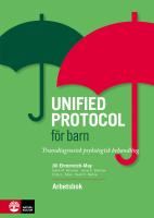 Unified protocol f&ouml;r barn : diagnos&ouml;verskridande psykologisk behandling - arbetsbok