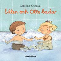 Ellen och Olle badar