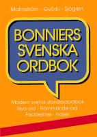Bonniers svenska ordbok