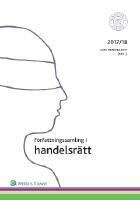 F&ouml;rfattningssamling i handelsr&auml;tt - 2017/18