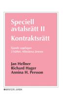 Speciell avtalsr&auml;tt II : kontraktsr&auml;tt, Andra h&auml;ftet - Allm&auml;nna &auml;mnen