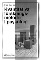 Kvantitativa forskningsmetoder i psykologi