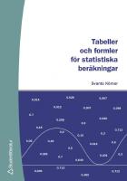 Tabeller och formler f&ouml;r statistiska ber&auml;kningar