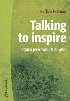 Talking to inspire - popular presentation technique