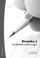 Kontext Svenska 1 Spr&aring;kh&auml;fte med &ouml;vningar (10-pack)