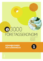E3000 F&ouml;retagsekonomi 1 Kommentarer och l&ouml;sningar