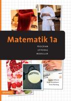 Matematik 1a ORANGE
