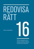 Redovisa R&auml;tt 2016