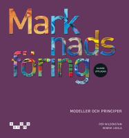 Marknadsf&ouml;ring : modeller och principer