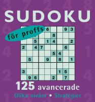 Sudoku f&ouml;r proffs