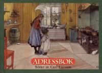 Adressbok med bilder av Carl Larsson