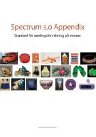 Spectrum 5.0 Appendix : standard för samlingsförvaltning på museer