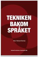 Tekniken bakom språket