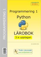 Programmering 1 med Python - L&auml;robok