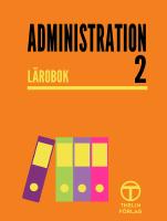 Administration 2 - L&auml;robok