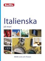 Italienska p&aring; resan - [8000 ord och fraser : parl&ouml;r]