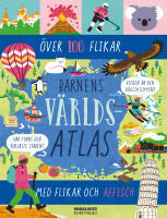 Barnens v&auml;rldsatlas med flikar och affisch