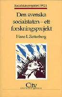 Den svenska socialstaten - ett forskningsprogram