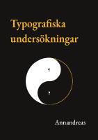 Typografiska unders&ouml;kningar