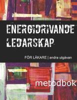 Energidrivande ledarskap f&ouml;r l&auml;kare : metodbok