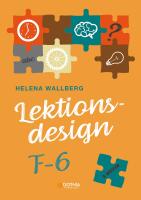Lektionsdesign F&ndash;6