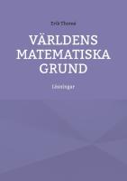 V&auml;rldens matematiska grund : l&ouml;sningar