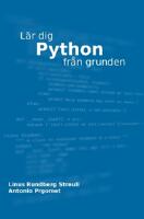 L&auml;r dig Python fr&aring;n grunden