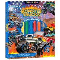 Pyssla och m&aring;la Monstertrucks
