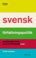 Svensk f&ouml;rfattningspolitik