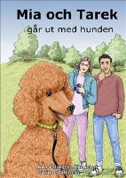 Mia och Tarek g&aring;r ut med hunden