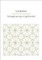 Vad ang&aring;r meningar &auml;r jag f&ouml;rtvivlad