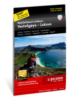 H&oslash;yfjellskart Lofoten - Vestv&aring;g&oslash;ya - Leknes