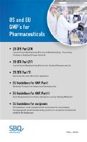 US and EU GMP's  for pharmaceuticals (Multi GMP booklet)