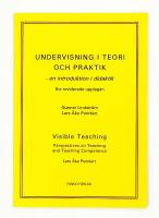 Undervisning i teori och praktik - en introduktion i didaktik